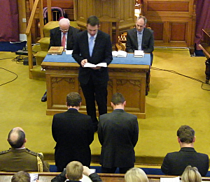 Geoff and Chris take the vows for Chaplaincy